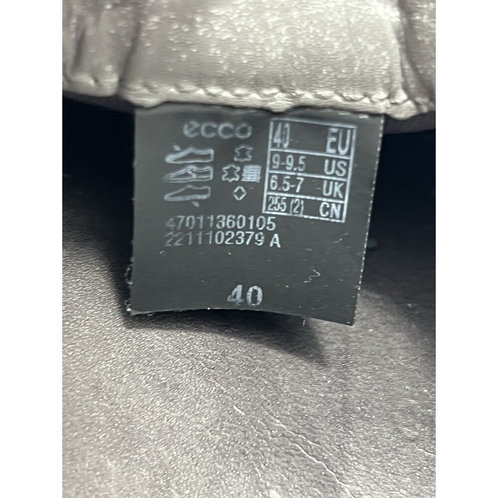 Ecco Soft 7 Woven Slip-On Women's Shoes Size 9 M Metallic Gray Comfort Preowned - Picture 3 of 10